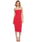 Nicole Miller - Heavy Techy Crepe Strapless Tie Back Dress