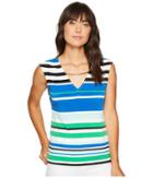 Calvin Klein - Sleeveless Printed Top With Curved Hardware