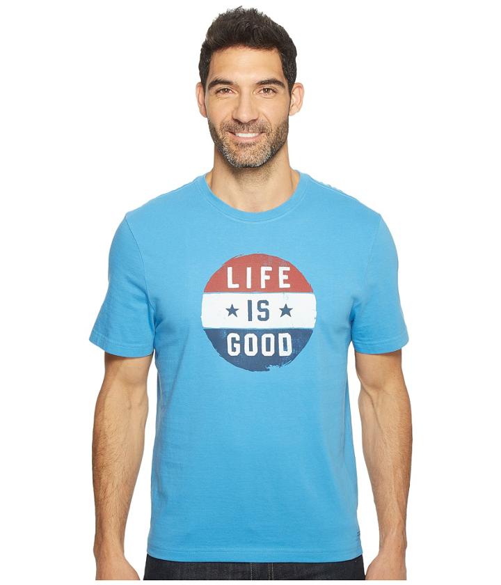 Life Is Good - Circle Flag Crusher Tee