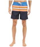 Original Penguin - Engineered Printed Stripe Volley Swim Shorts