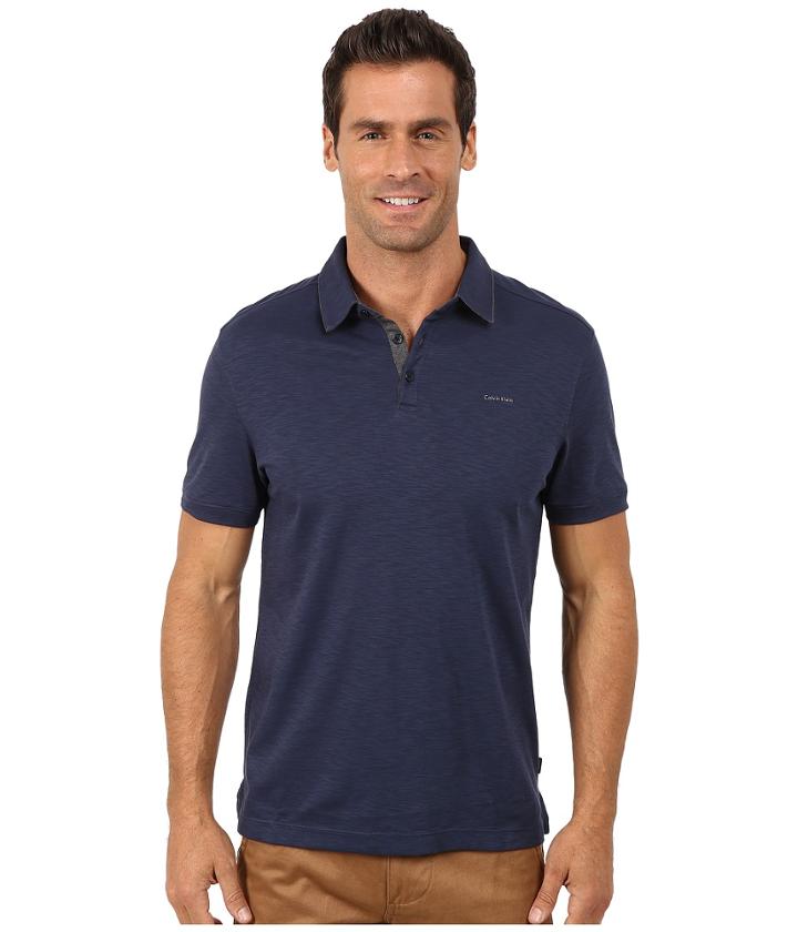 Calvin Klein - Short Sleeve Slub Interlock Polo
