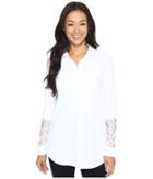 Mod-o-doc - Classic Jersey Long Sleeve Shirt W/ Lace Insets