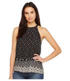 Roper - 1109 Rayon Border Print Halter Neck Tank Top