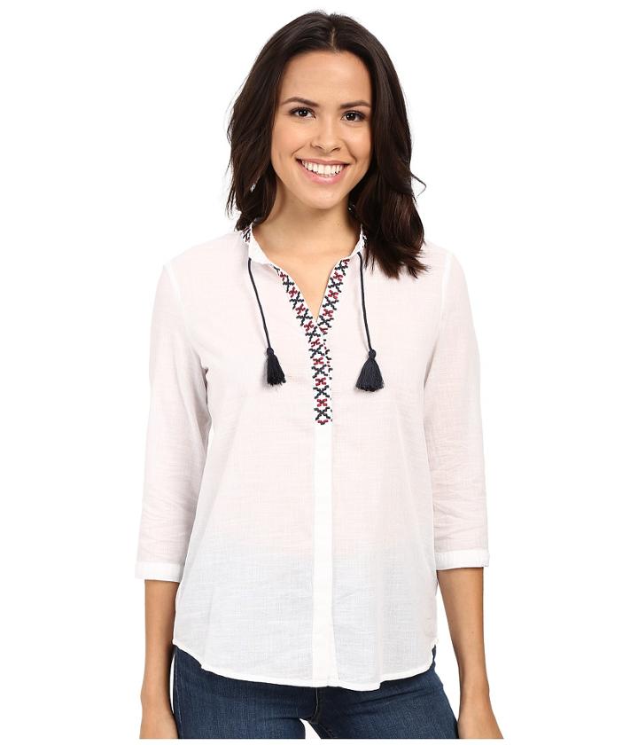 Mavi Jeans - 3/4 Sleeve Embroidered Tassle Top