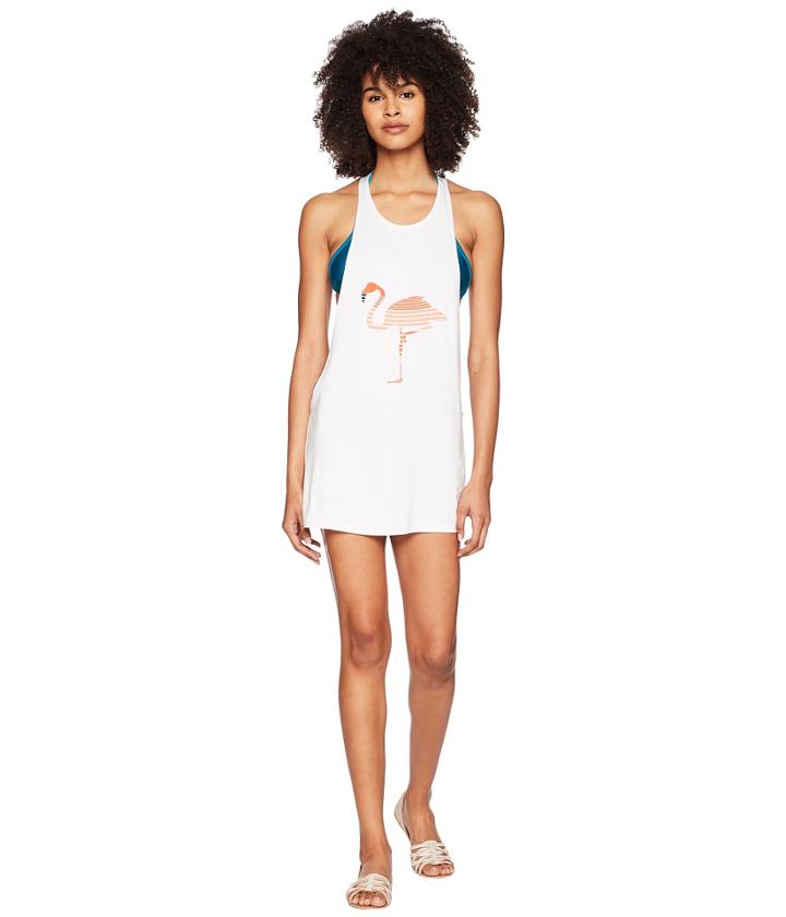The Bikini Lab - Ready To Flamingo Deep Racerback Muscle Tank Top