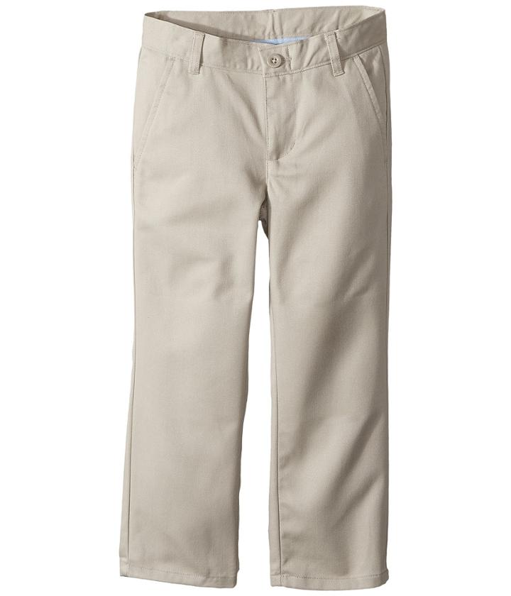 Nautica Kids - Regular Flat Front Twill Double Knee Pants