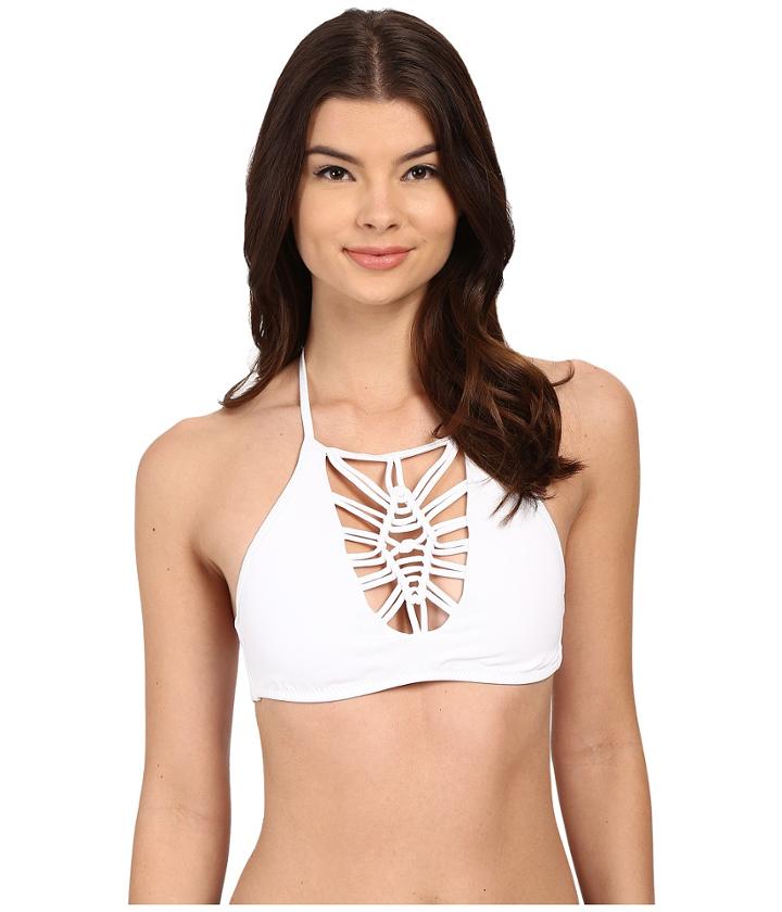 Becca By Rebecca Virtue - Janis Macrame Hi Neck Halter Top