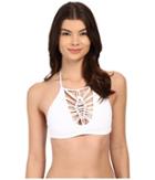Becca By Rebecca Virtue - Janis Macrame Hi Neck Halter Top