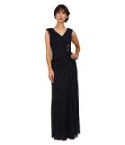 Adrianna Papell - Cap Sleeve Shirred Gown With Bead