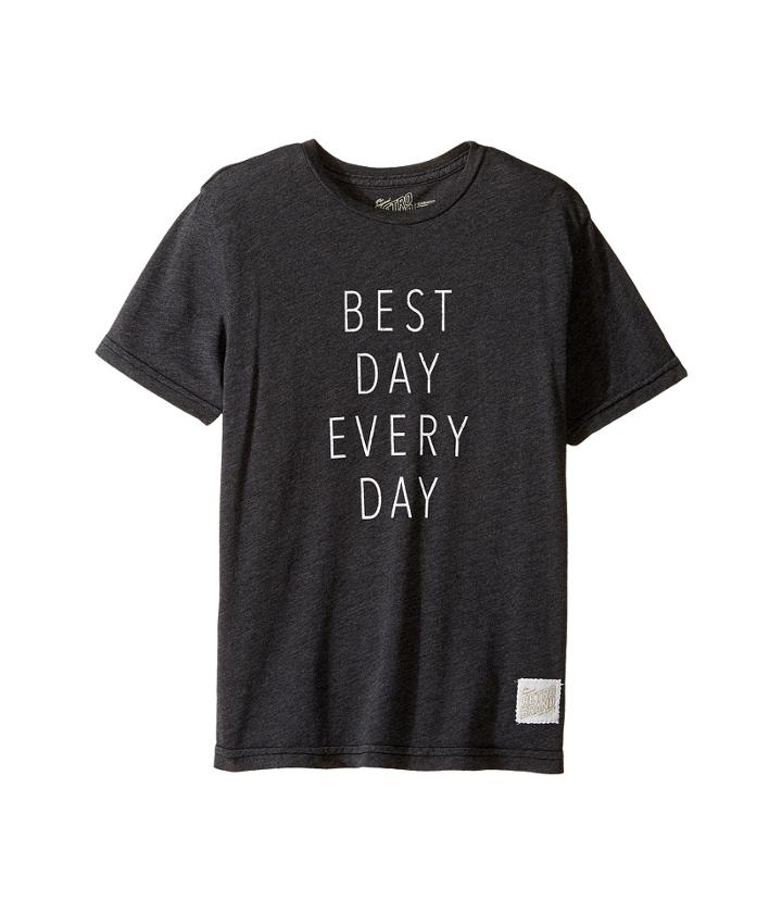 The Original Retro Brand Kids - Best Day Every Day Heather Short Sleeve Tee