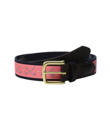 Vineyard Vines - Crossed Clubs Canvas Club Belt