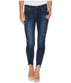 Kut From The Kloth - Connie Ankle Skinny-w/ Uneven Hem In Benefic W/ Dark Stone Base Wash
