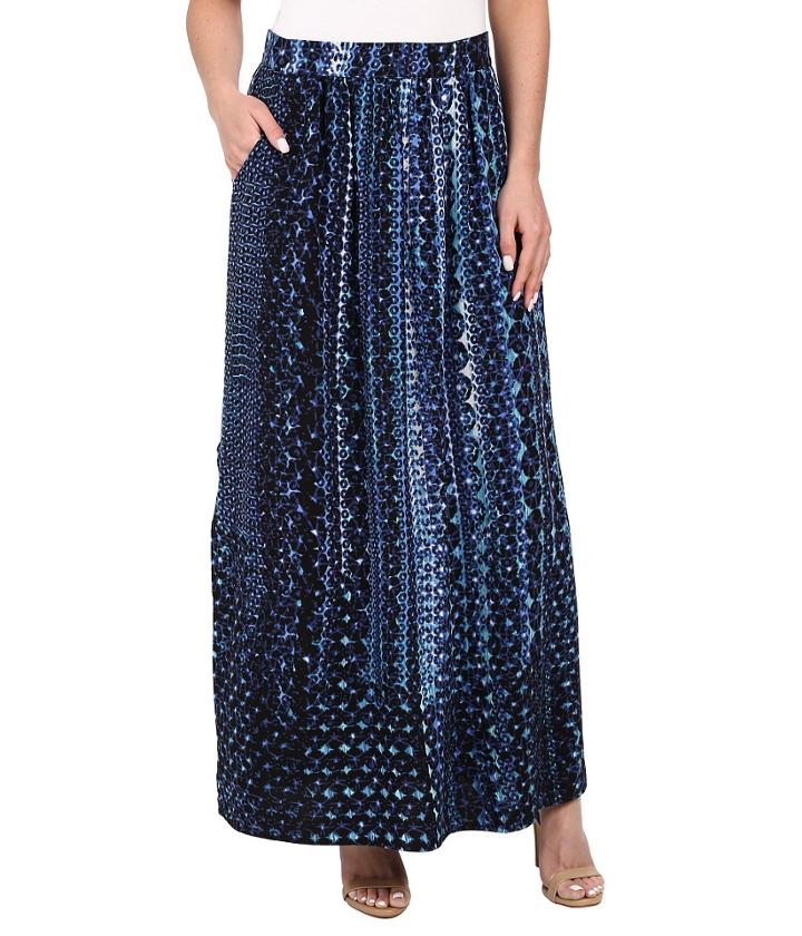 Nic+zoe - Fountain Handpainted Maxi Skirt