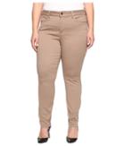 Nydj Plus Size - Plus Size Alina Leggings In Super Sculpting Denim In Vintage Taupe