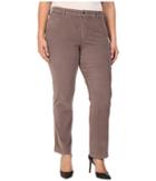 Nydj Plus Size - Plus Size Marilyn Straight Jeans In Corduroy In Alder