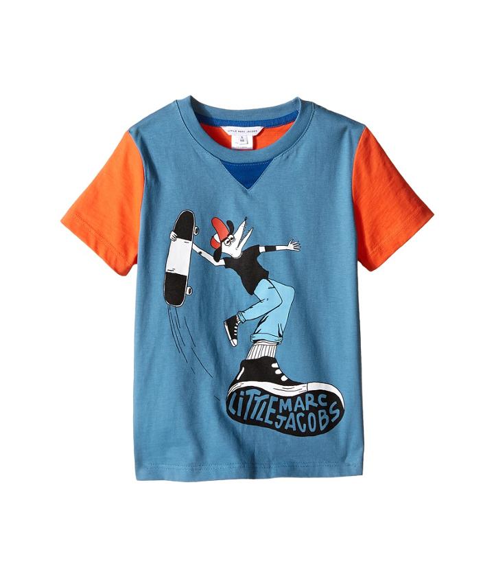 Little Marc Jacobs - Jersey Tee Shirt Fancy Crocodile On Front