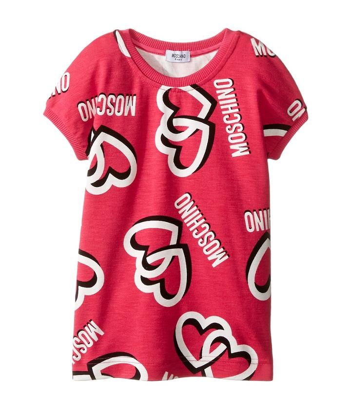 Moschino Kids - Heart Short Sleeve Sweatshirt
