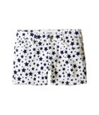 Hudson Kids - 3 Fray Printed Ava Shorts In White/electric Blue