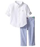 Ralph Lauren Baby - Oxford Mesh Seersucker Pants Set