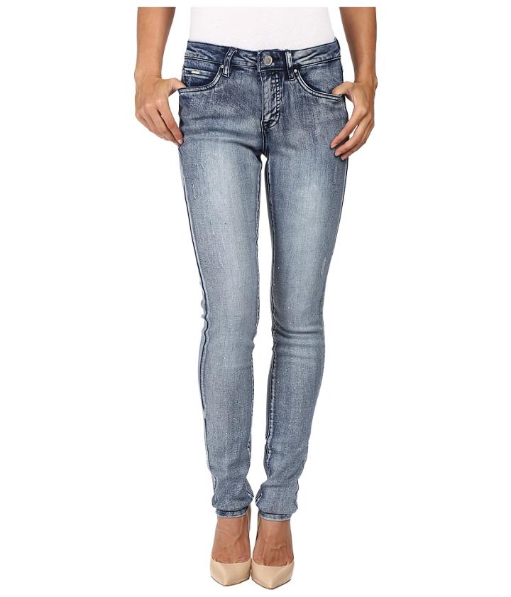 Fdj French Dressing Jeans - Olivia Slim With Crystals Jeans In Indigo
