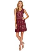 Adrianna Papell - Cynthia Lace Fit And Flare Dress