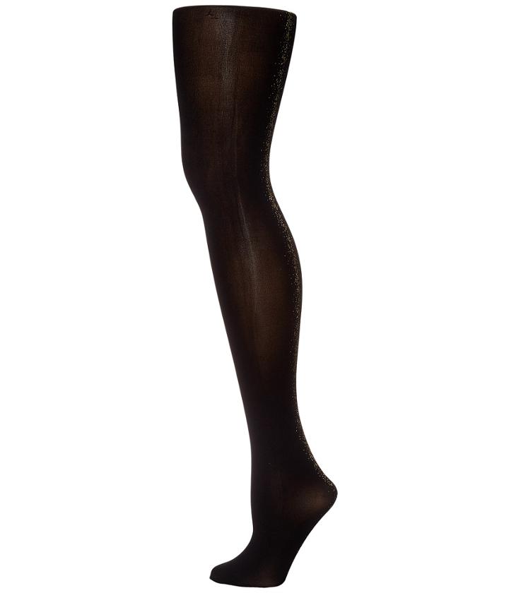 Pretty Polly - Gold Backseam Glitter Tights