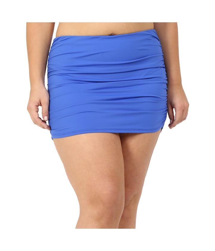 Lauren Ralph Lauren - Plus Size Beach Club Solids Ultra High Waisted Skirted