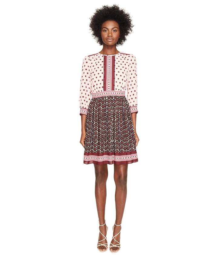Kate Spade New York - Rambling Roses Floral Tile Mini Dress