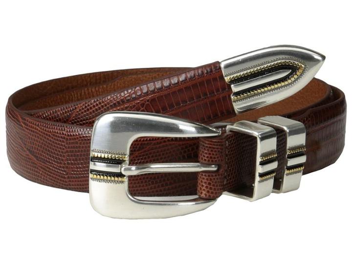 Johnston &amp; Murphy Lizard-grain Ranger Belt