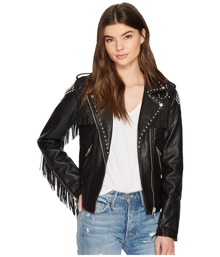 Blank Nyc - Fringe Moto Jacket In On The Run