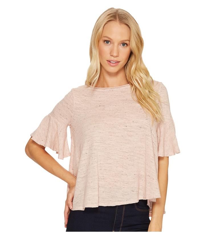 Three Dots - Nepps Jersey Easy Flounce Top