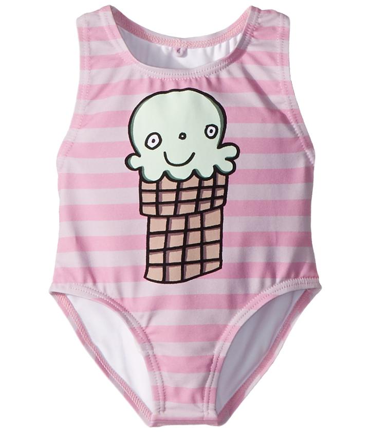 Stella Mccartney Kids - Molly Striped Ice Cream Print Swimsuit