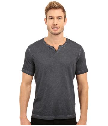 Kenneth Cole Sportswear - Short Sleeve Washed Henley