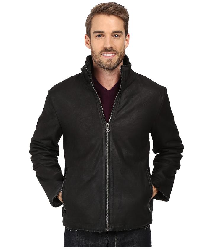 Cole Haan - Bonded Faux Shearling Open Bottom Jacket