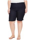 Nydj Plus Size - Plue Size Christy Shorts In Dark Enzyme Wash