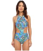 Shoshanna - Tropical Palms Sporty Monokini