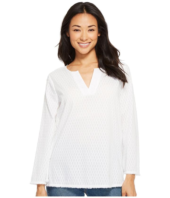 Nydj - Fray Edge Bell Sleeve Popover