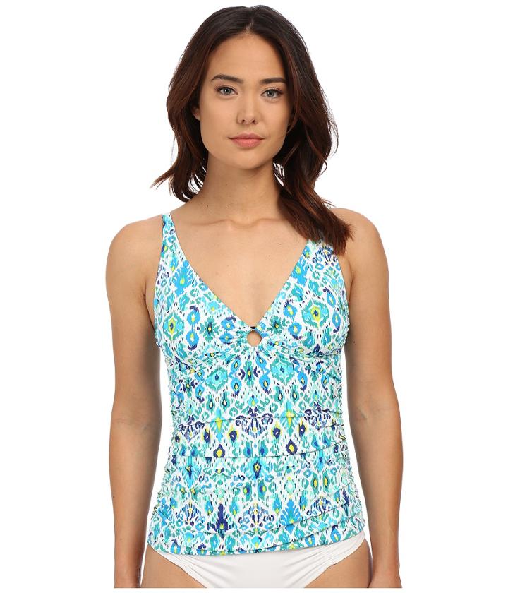 Tommy Bahama - Ikat Over Shoulder Tankini W/ Ring