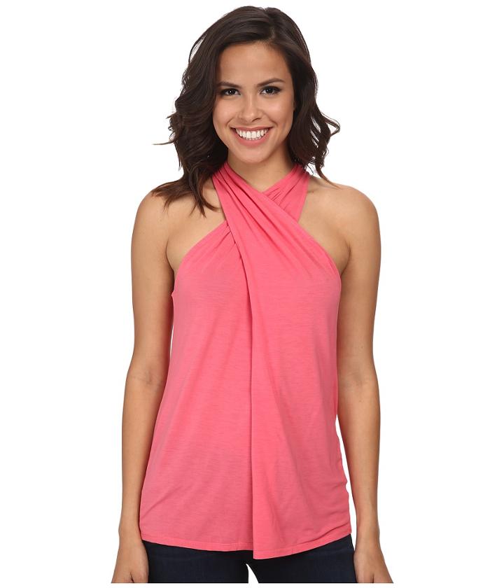 Michael Stars - Jersey Lycra Twist Front Halter