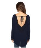 Brigitte Bailey - Diara Long Sleeve Top With Open Back