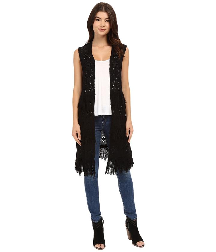 Brigitte Bailey - Belen Fringed Sweater Vest