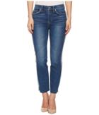 7 For All Mankind - Edie W/ Reverse Step Side Panel In Mojave Dusk
