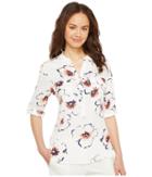 Ivanka Trump - Pullover Printed Over Sized Floral Woven Top