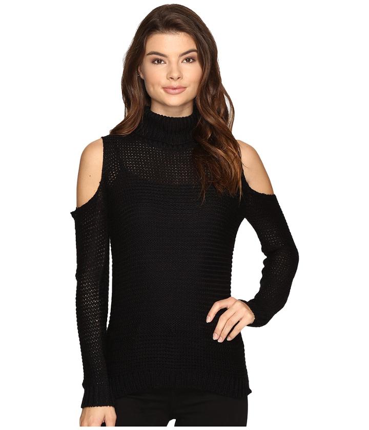 Brigitte Bailey - Caressa Ribbed Cold Shoulder Sweater