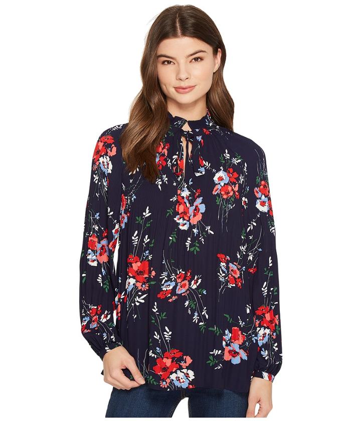 Lauren Ralph Lauren - Floral Pleated Georgette Top