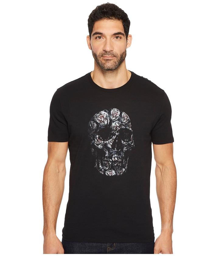 John Varvatos Star U.s.a. - Floral Skull Graphic Tee K3365t3b