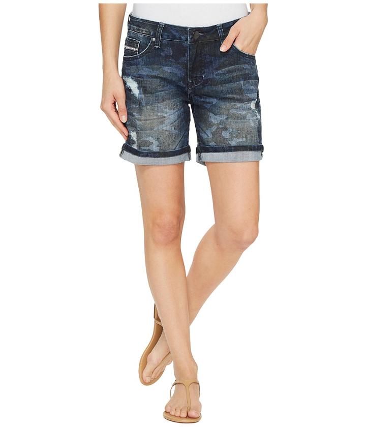 Jag Jeans - Alex Relaxed Boyfriend Shorts In Camo Printed Denim