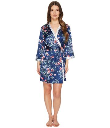 Oscar De La Renta Pink Label - Floral Print Silky Charmeuse 35 Wrap