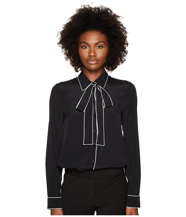 Boutique Moschino - Crepe De Chine Long Sleeve Blouse