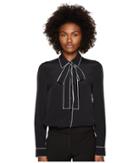 Boutique Moschino - Crepe De Chine Long Sleeve Blouse